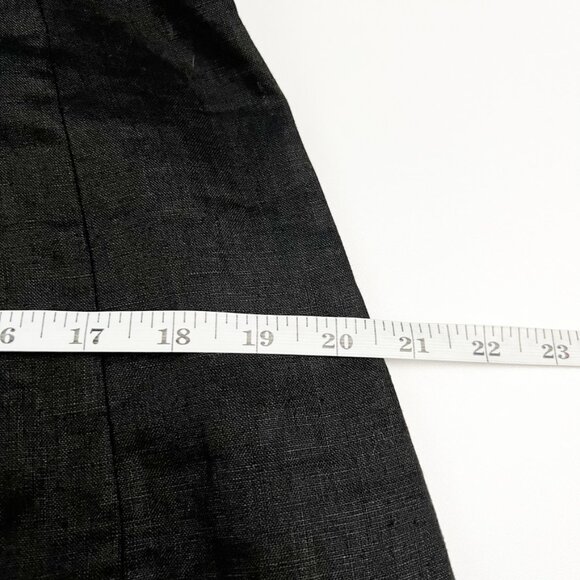 NWT Dissh Dress Women's Size 14 Black 100% Linen Long Sleeve Midi Dark Romantic - Picture 11 of 15